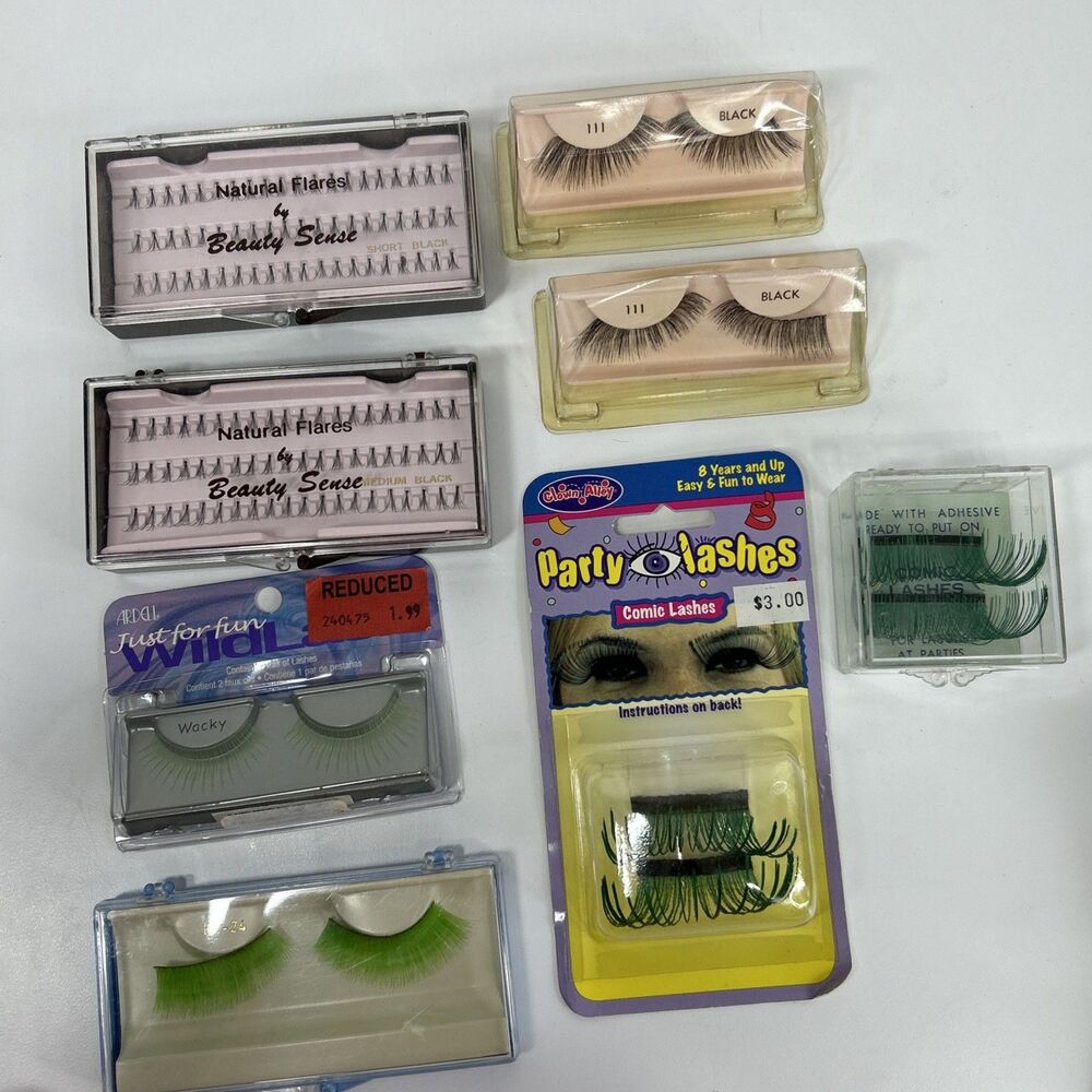 False Eyelashes Lash Extensions Lot Ardell Clown Halloween Mardi Gras Comic